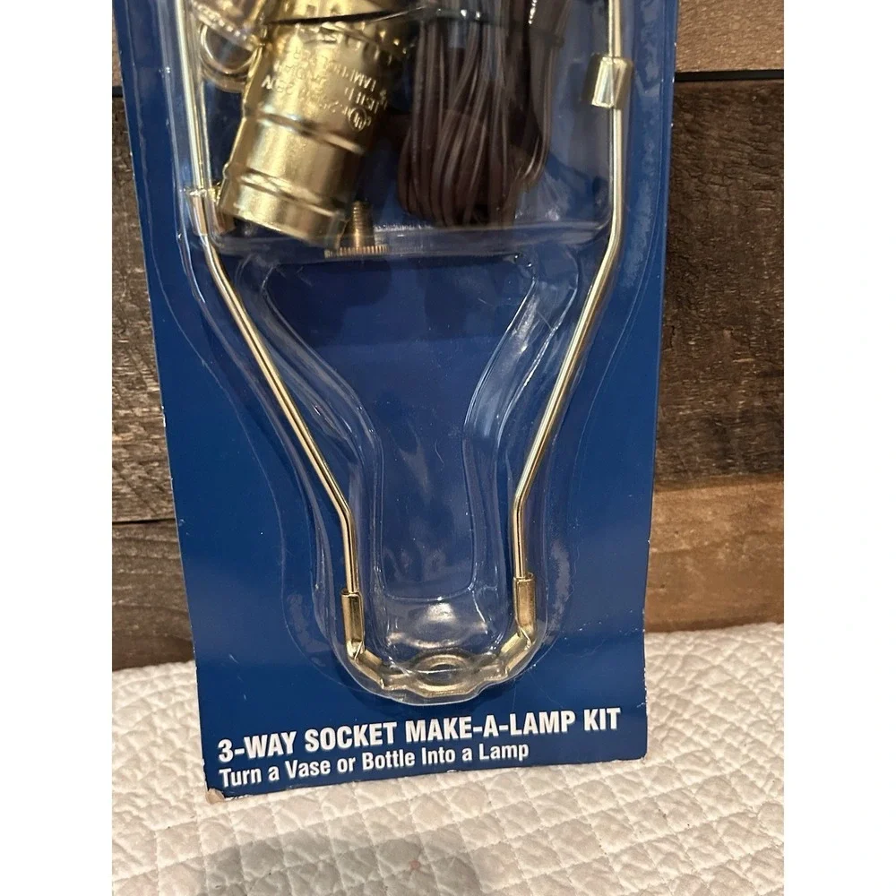 NEW Make-A-Lamp 3-Way Socket Kit‎ Brass